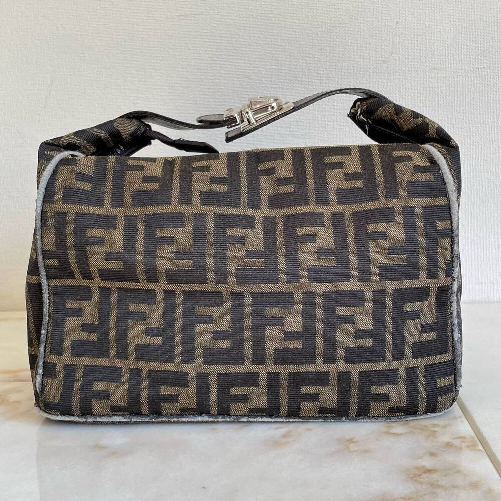 Fendi Zucca Vanity Bag Brown